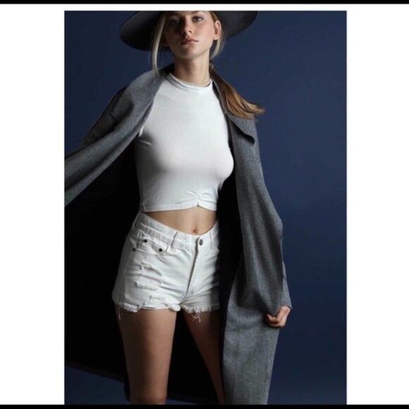 Copy - Oversized Wool Blend Gray Duffel Coat - Picture 5 of 7